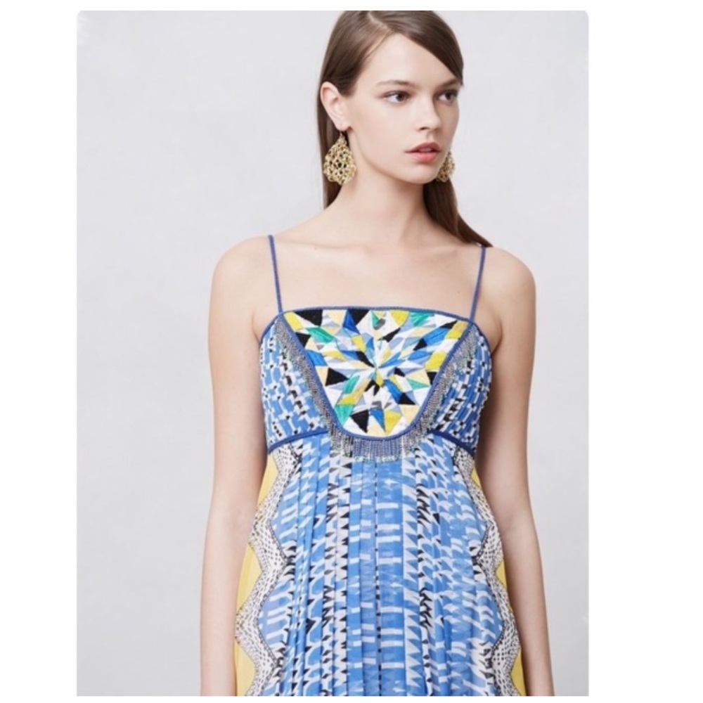 Anthropologie Ranna Gill Sunburst Dress